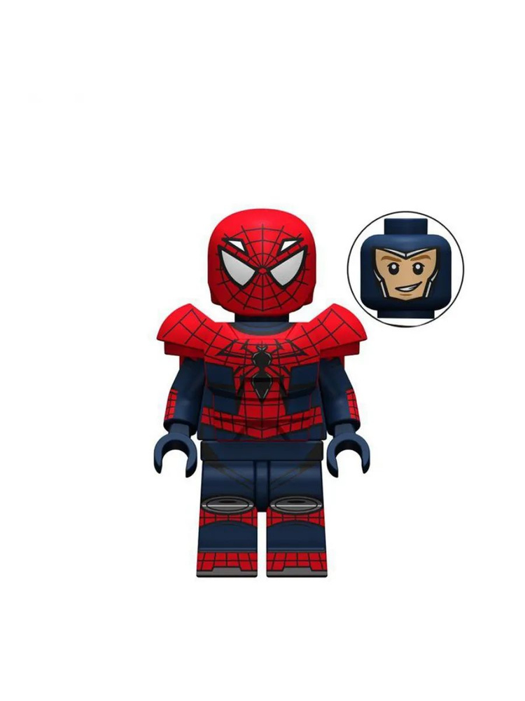 Минифигурка Металлический Человек Паук / Marvel's Spider-Man / Совместим с конструкторами лего Марвел #1