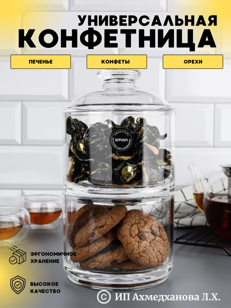 LiMON Конфетница, диаметр 13 см, 2 шт #1