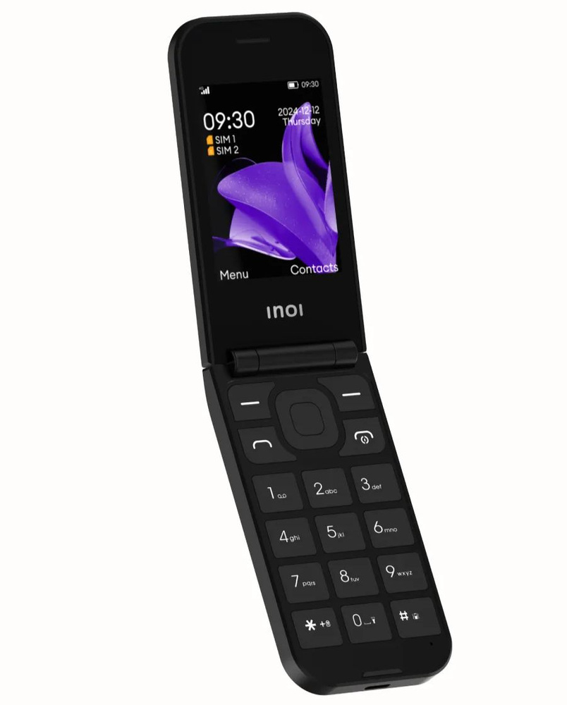 Мобильный телефон INOI 284 Flip 4G Черный (RU) купить на OZON по низкой ...