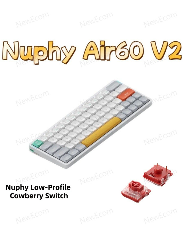 NuPhy Клавиатура беспроводная Air60 V2 Cowberry Switch