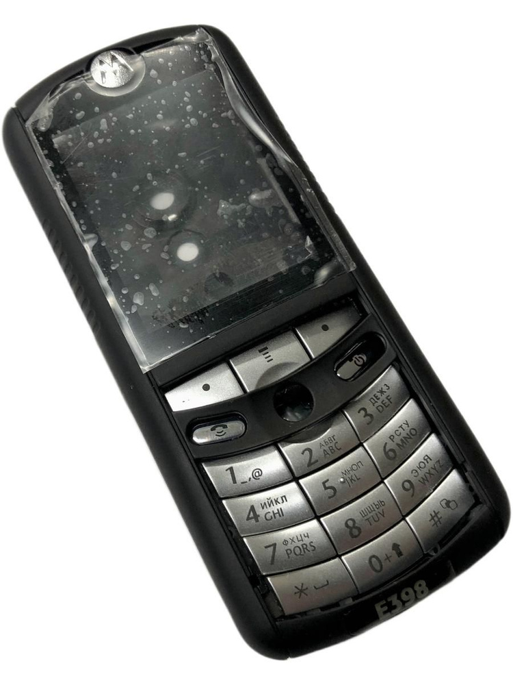 Корпус с клавиатурой для Motorola E398 Black (Черный) #1
