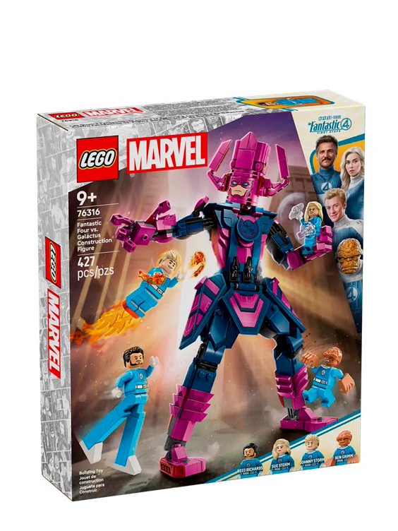 Конструктор LEGO SUPER HEROES Галактус против Фантастической четверки 427 детали, возраст 9+, 76316 #1