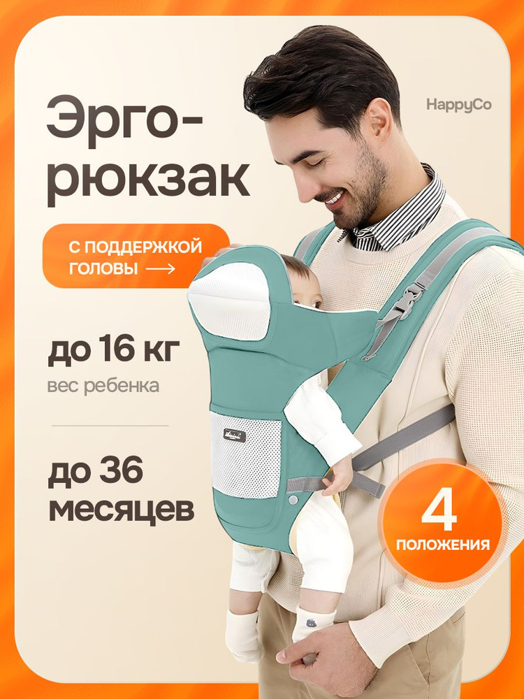 Эргорюкзак для малышей, кенгуру для новорожденных от 0 месяцев, переноска для детей, слинг #1