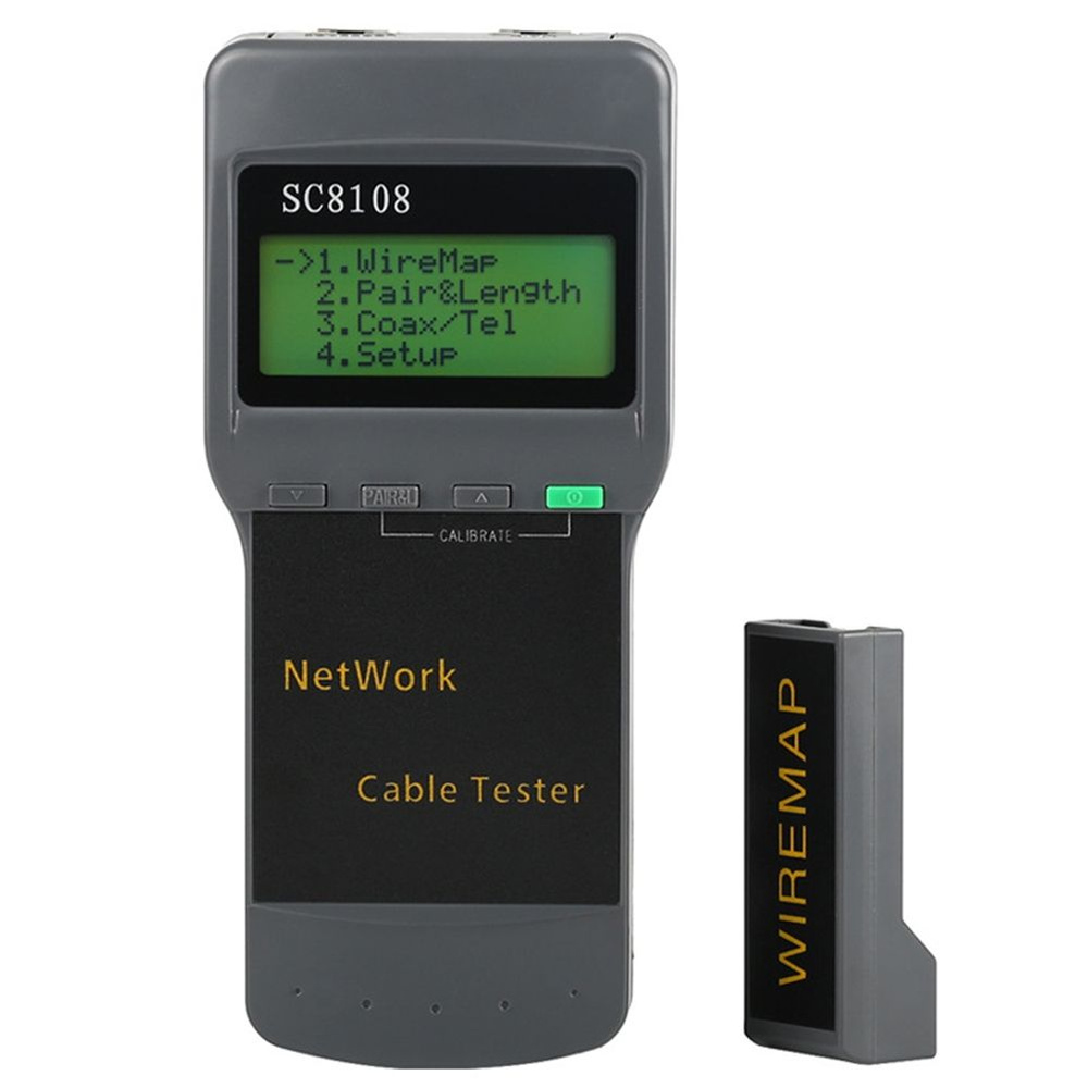RJ45 Lan Netwerk Kabel Tester SC8108 STP UTP Ca5e Cat6 Netwerk Lan Lengte Kabel Tester Meter Utp Ca