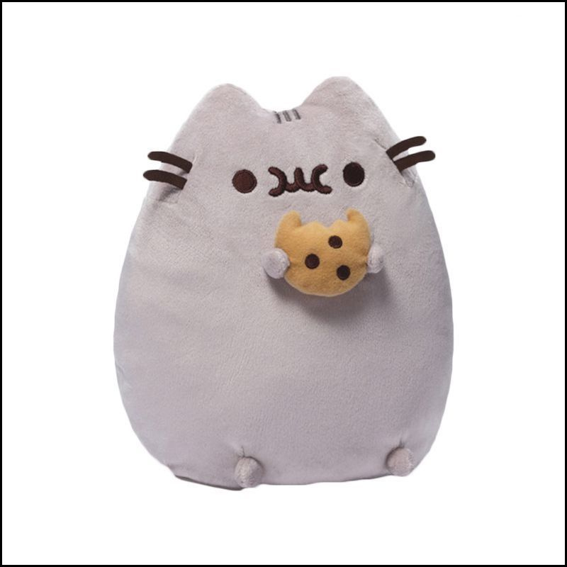 Мягкая игрушка Pusheen Кот в виде пончика для детей и малышей, 18 см #1