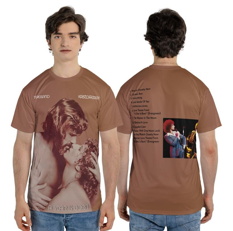 Футболка Футболка Barbra Streisand A Star Is Born Album AOP 3D T-Shirt #1