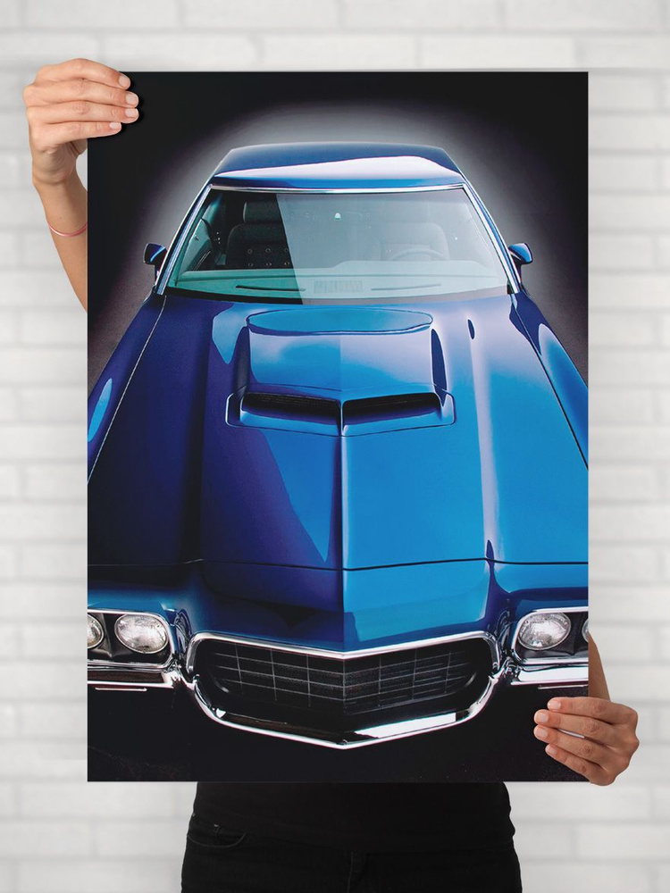 Плакат на стену для интерьера Легенды Авто (Форд Гран Торино - Ford Gran Torino) - Постер по машине формата #1