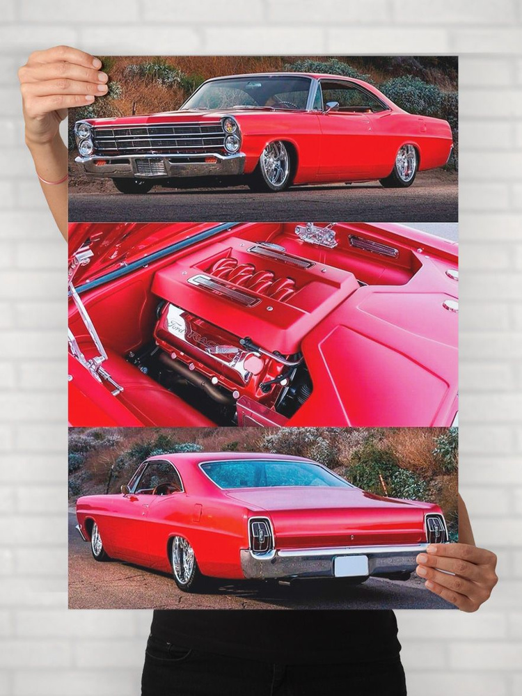 Плакат на стену для интерьера Легенды Авто (Форд Кастом 500 - Ford Custom 500) - Постер по машине формата #1
