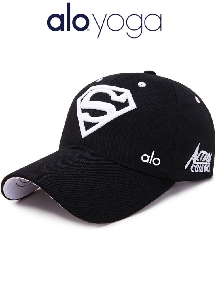 Кепка Alo Yoga Бейсболка из 100% хлопка с вышивкой, универсальная модель для мужчин и женщин, в ретро-стиле, #1