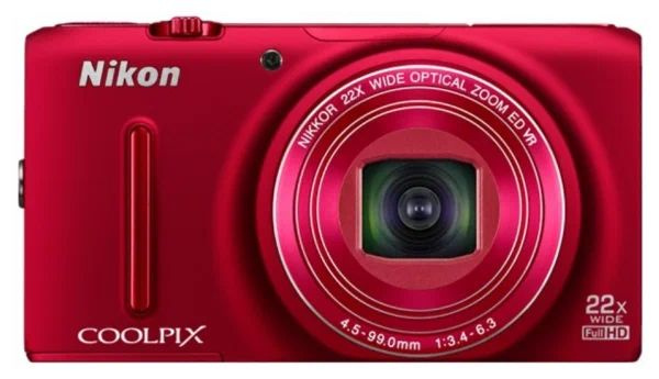 Nikon Coolpix S9500 Red Цифровой компактный фотоаппарат купить на