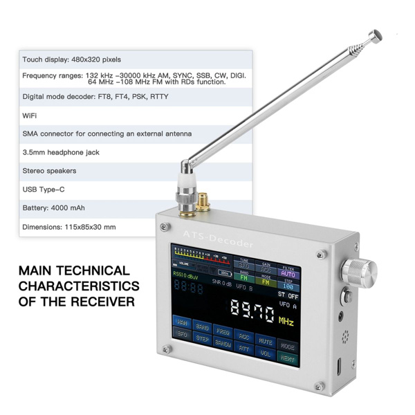 Для SDR Radio AM FM SYNC SSB CW ЦИФРОВОЙ Приемник ATS-Декодера купить ...