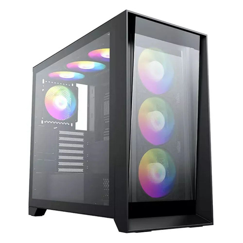 Корпус для ПК черный, Middle Tower, АRGB-вентилятор, ATX ACD (AH