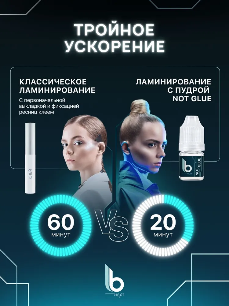Набор для ламинирования бровей и ресниц LB Next, 3 состава по 5 мл, 5 мл, 3 г, фото 4