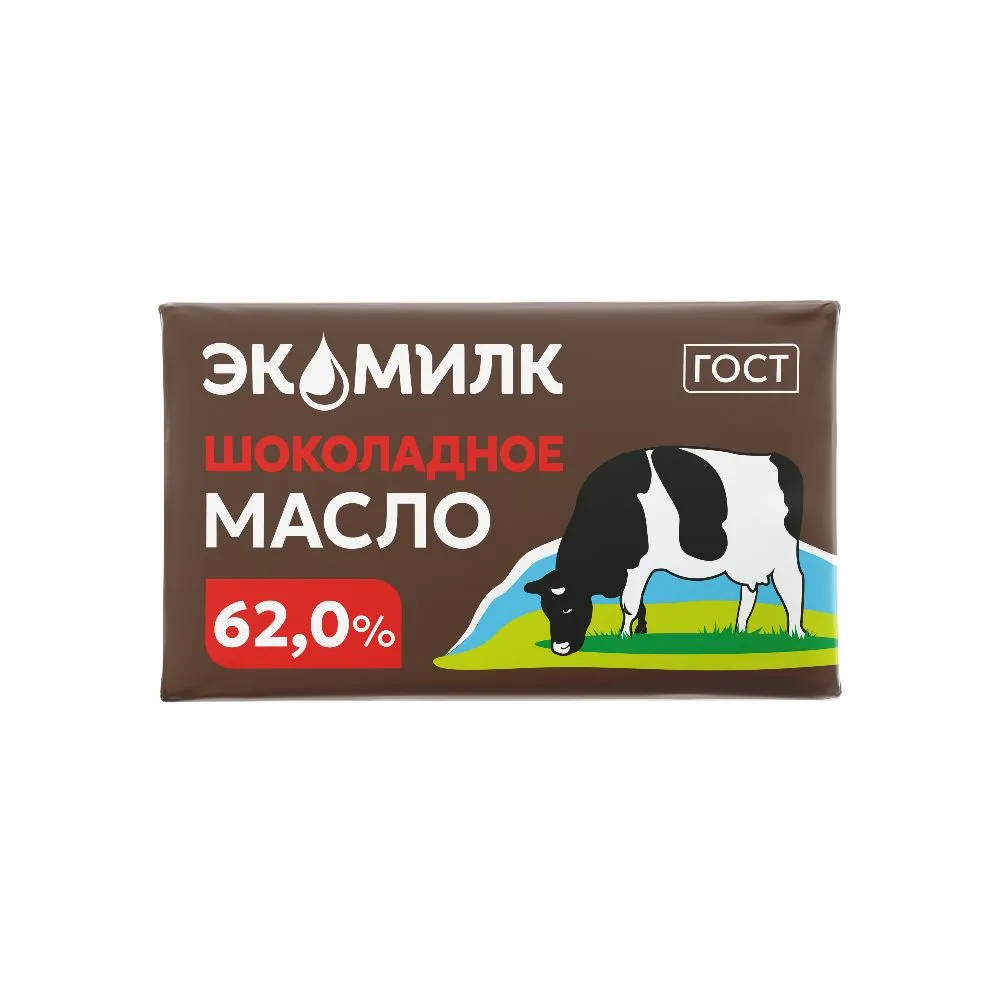 Масло сливочное Шоколадное 62% 180 г, Экомилк, 180 г, фото 2