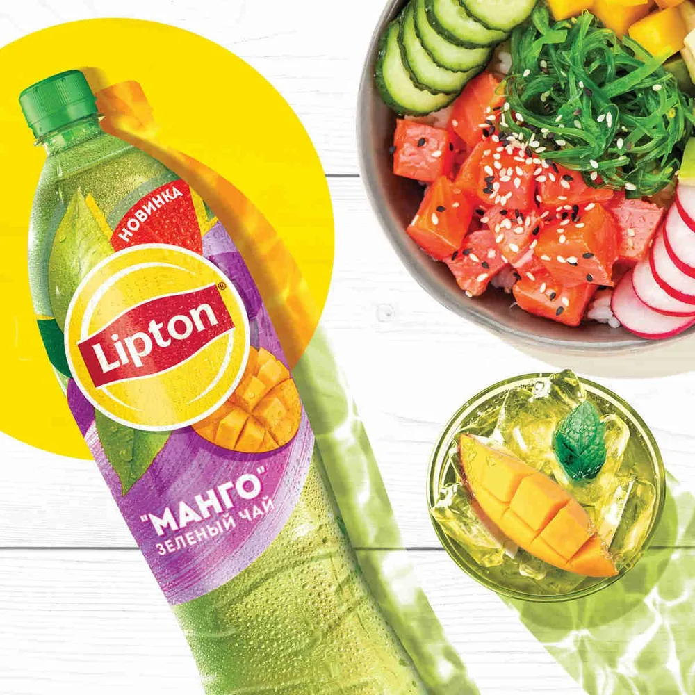 Холодный чай Lipton Зеленый со вкусом Манго, 1 л