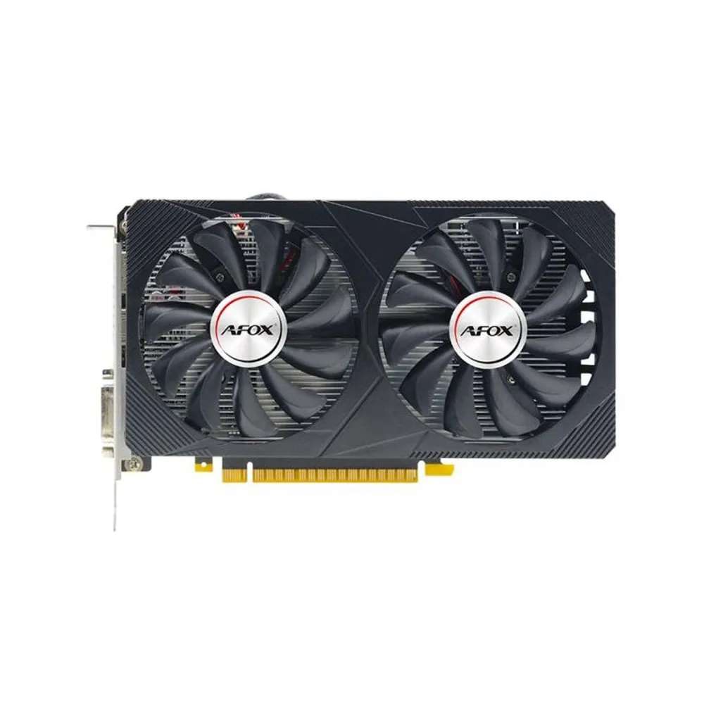 AFOX Видеокарта AFOX AF1050-4096D5H4-V2 Видеокарта Geforce GTX1050 4GB GDDR5 128Bit DVI/HDMI/DP LP Dual Fan 4 ГБ (AF1050-4096D5H4-V2)