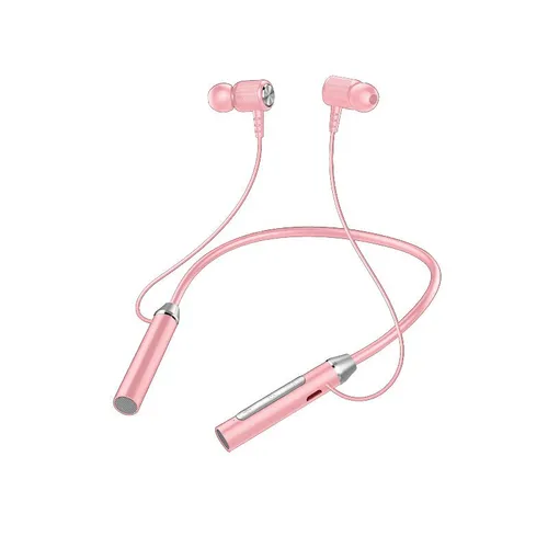 Наушники беспроводные с микрофоном, Bluetooth, microUSB, розовый