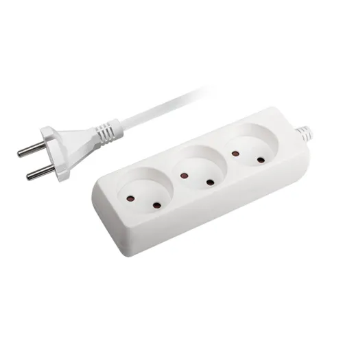 ФАZА, Удлинитель сетевой 1,5 метра, 3 гнезда, без заземления, со шторкой, FE-03-150