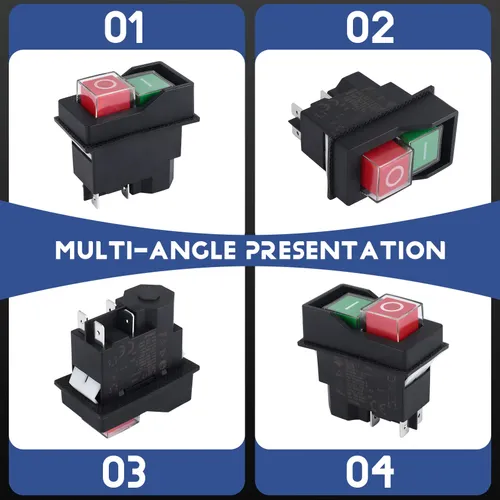 Электромагнитные переключатели кнопочные переключатели KJD17 220V 4 Pin