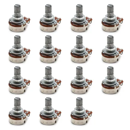 15 шт. Аксессуары для гитары типа А (тон), 18 мм, электрический маленький потенциометр, ручка тона,