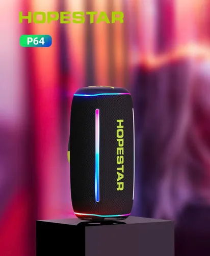 Беспроводная портативная блютус колонка HOPESTAR с LED подсветкой 40W