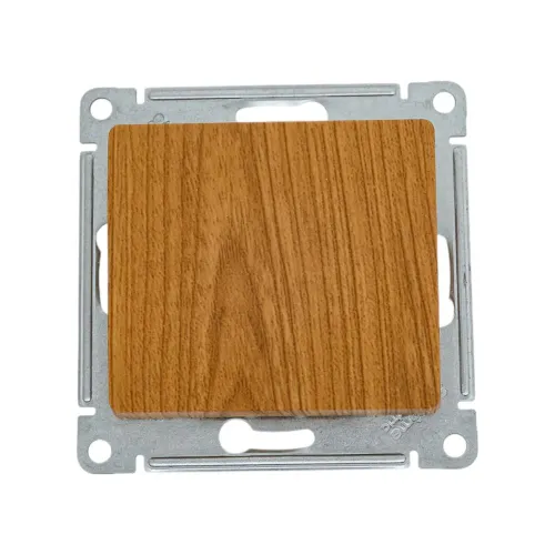 1-клавишный выключатель Systeme Electric GLOSSA 10АХ, ДЕРЕВО ДУБ GSL000511