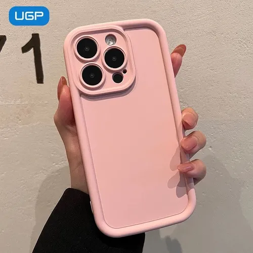 Чехол для iPhone с бархатистым покрытием и защитой по периметру для 16 15 14 13 12 Pro Max