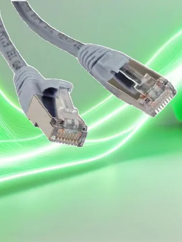 ITK Кабель для интернет-соединения, 1 м, серый