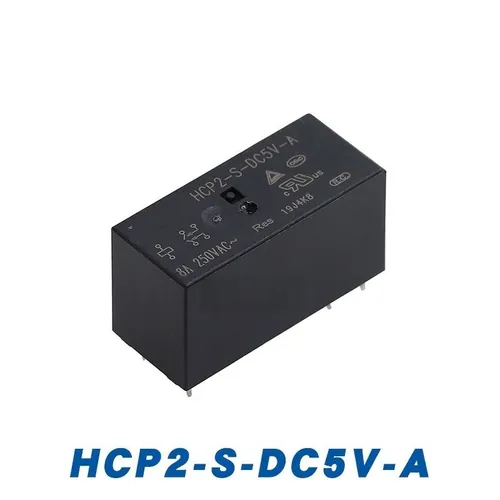 Реле HCP2-S-DC5V-A 6 выводов 8А Две группы нормально открытых контактов