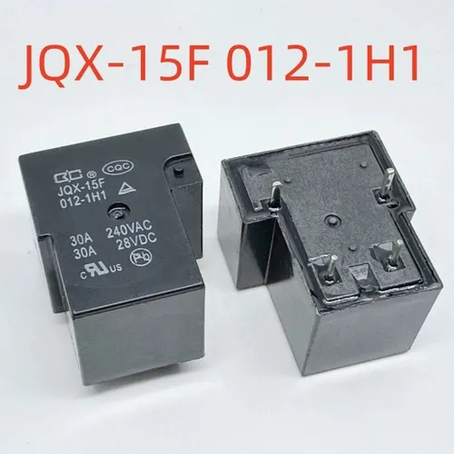 Реле JQX-15F 012-1H1, 12В 30А, Мощное электромеханическое, 4-контактное