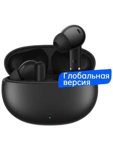 realme Наушники беспроводные с микрофоном realme TechLife Buds, Bluetooth, USB Type-C, черный матовы