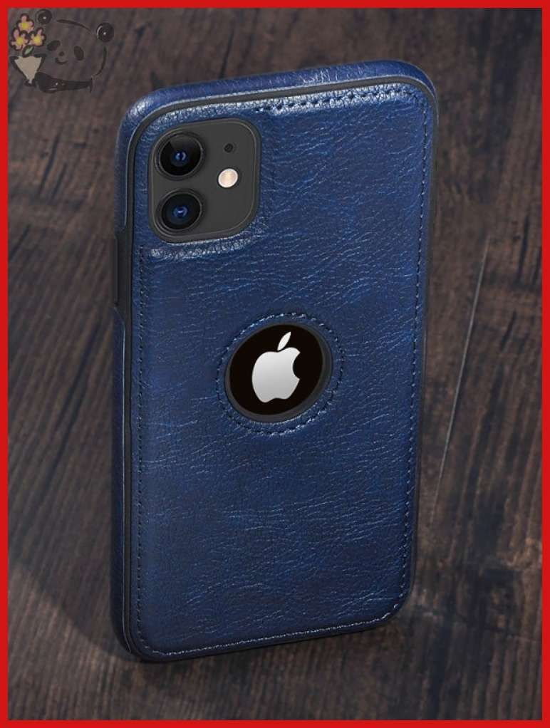 智能手机壳 用于 Apple iPhone 13 Pro Max, 人造皮革, 蓝色
