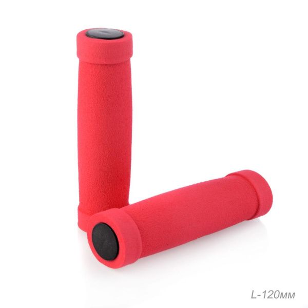 Грипсы для велосипеда COMIRON G-06 120 мм, NBR, красные, 2 шт.