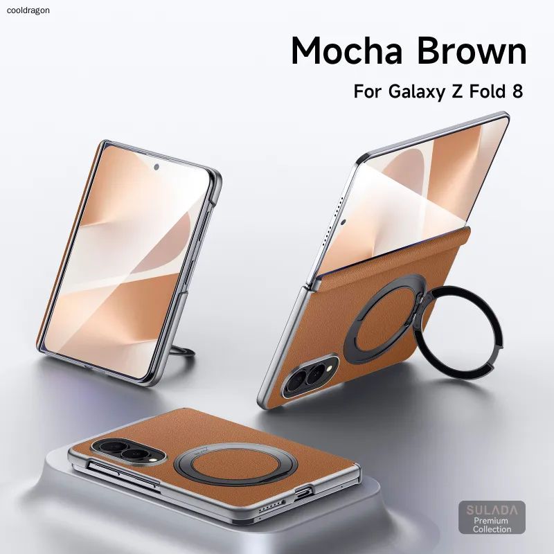 智能手机壳 用于 Samsung Galaxy Z Fold8, 塑料 , 棕色