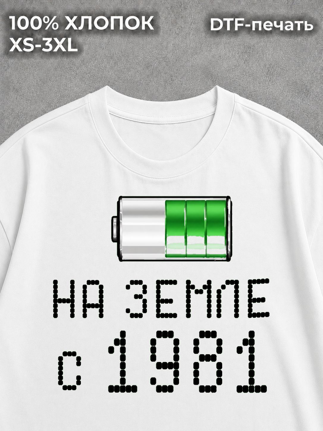 Футболка Классическая на Земле с 1981