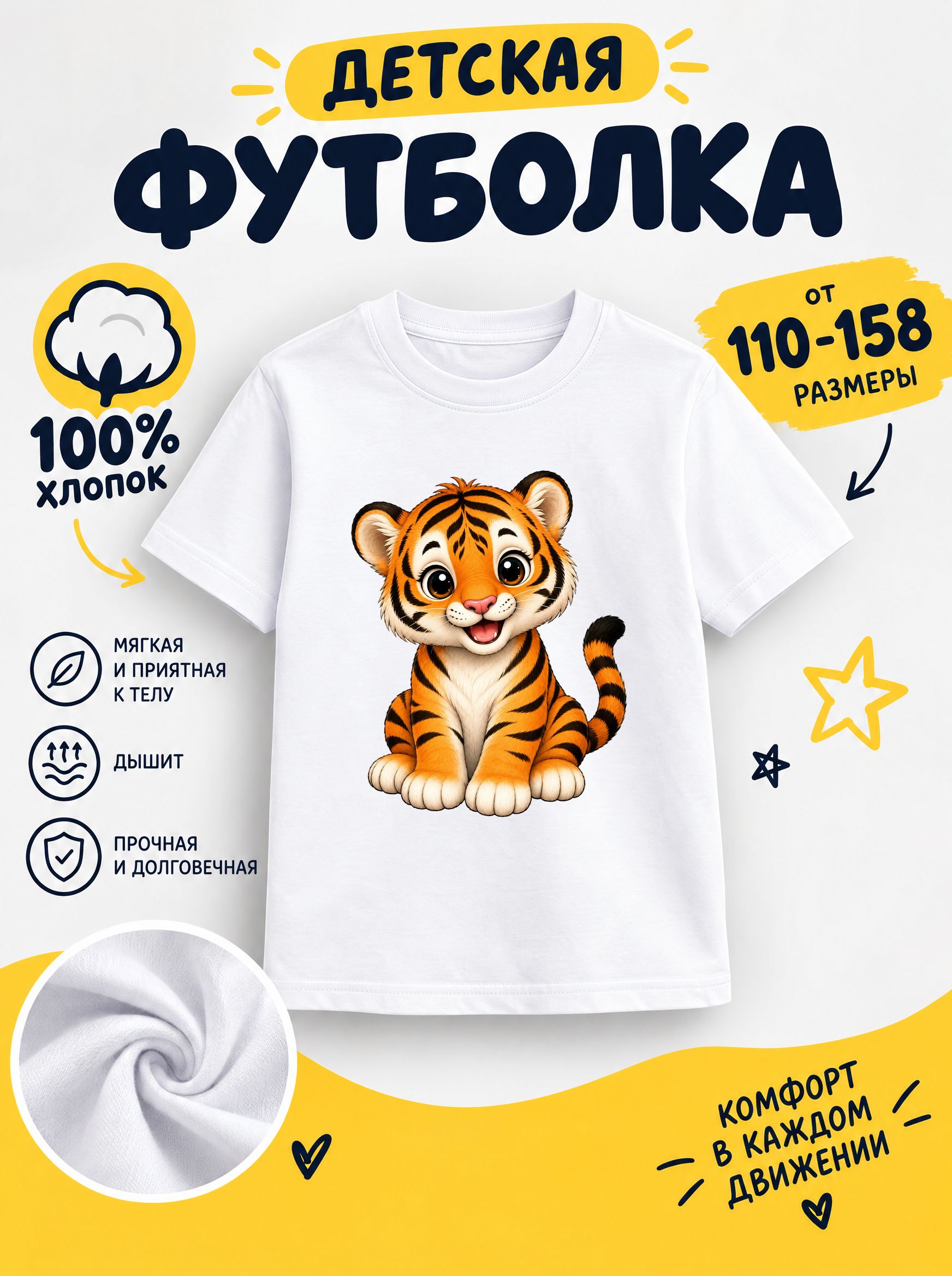 Футболка детская для мальчиков