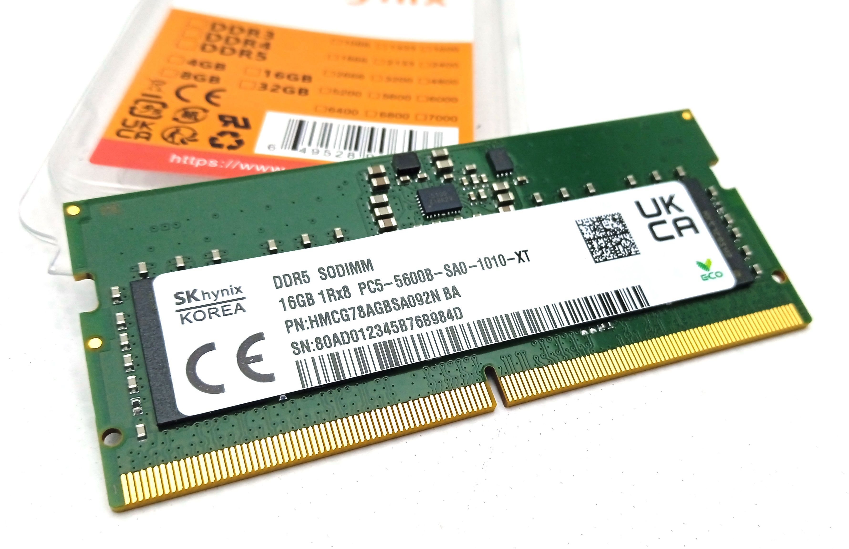Модуль оперативной памяти Hynix 16 ГБ DDR5 PC44800 5600 MHz CL 46