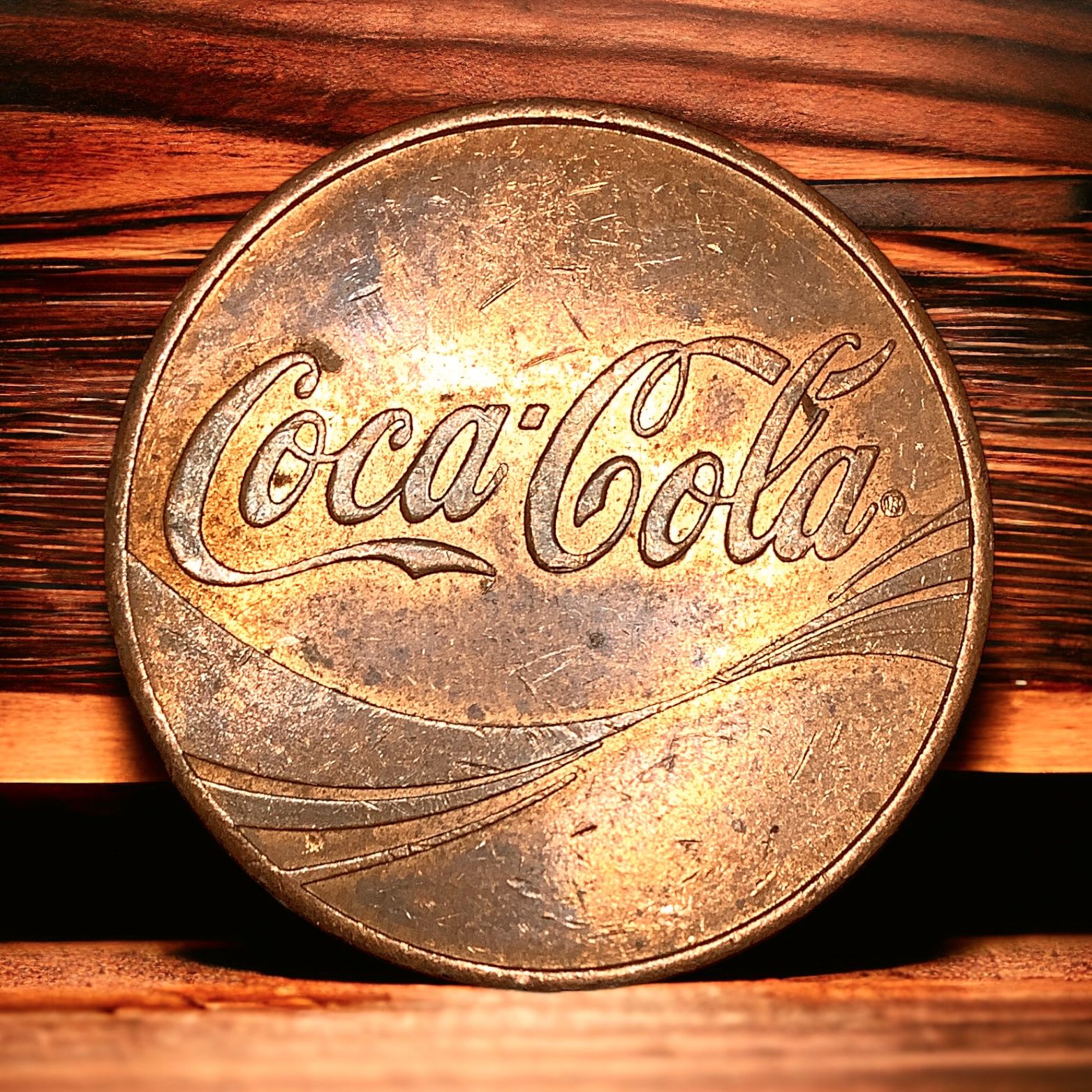 Coca-Cola The Coke's on me 木製パネル 7079690517.jpg