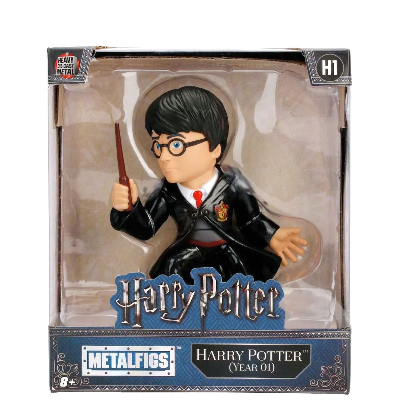 Фигурка Nano Metalfigs Гарри Поттер в школьной форме с волшебной палочкой (10 см)
