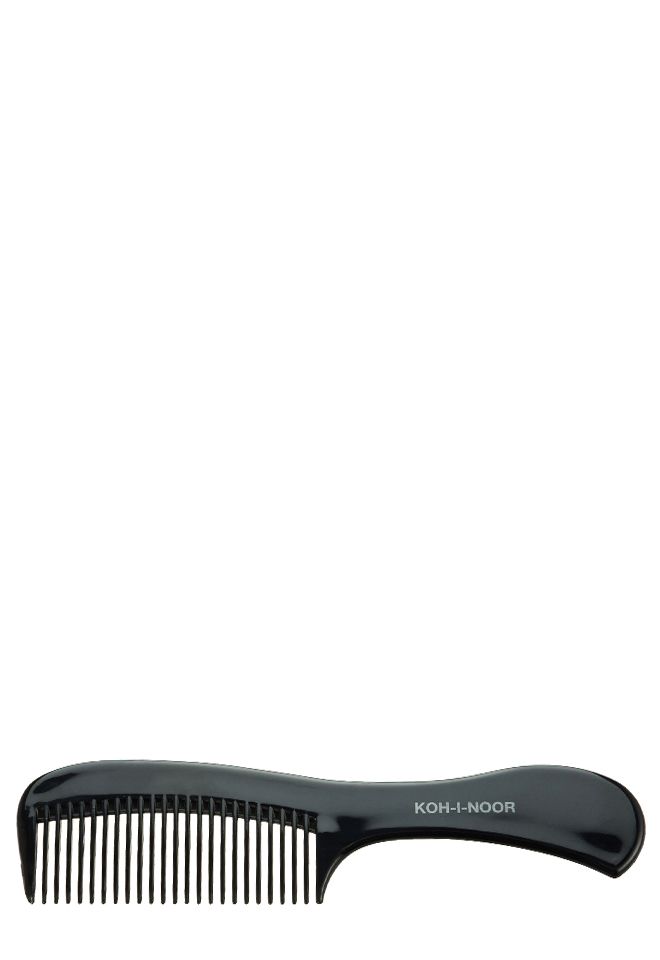 PETTINE MANICONE - Professionale - Black - гребень с широким рядом зубьев с ручкой купить