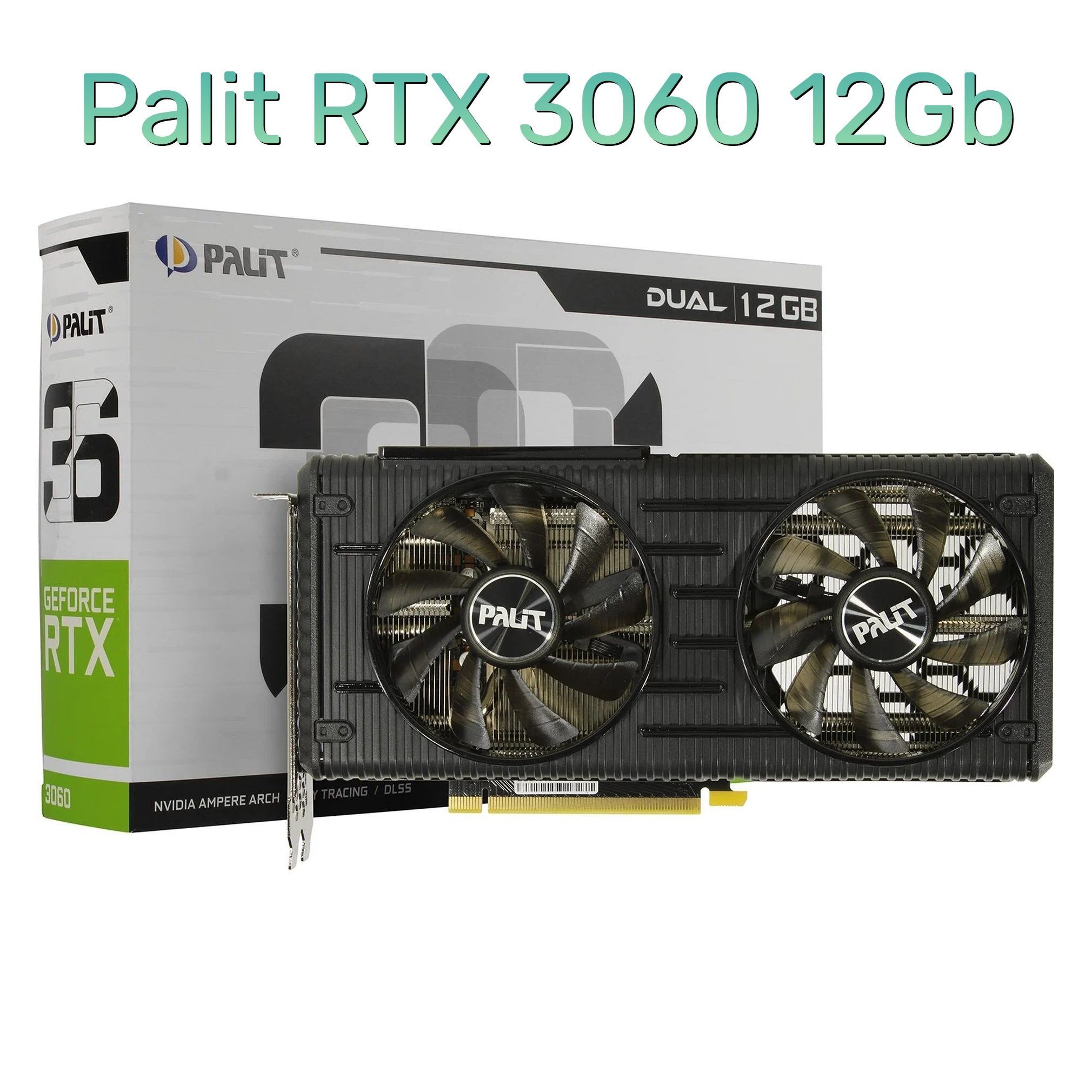 Видеокарта Palit GeForce RTX 3060, 12 ГБ PCI-E 4.0 x16 HDMI