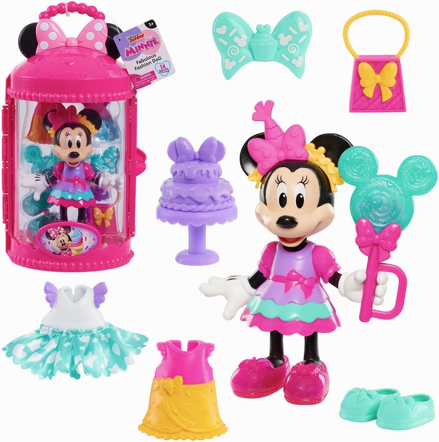 Disney Junior / Минни Маус Набор кукла Сладкая вечеринка (14 предметов), Микки