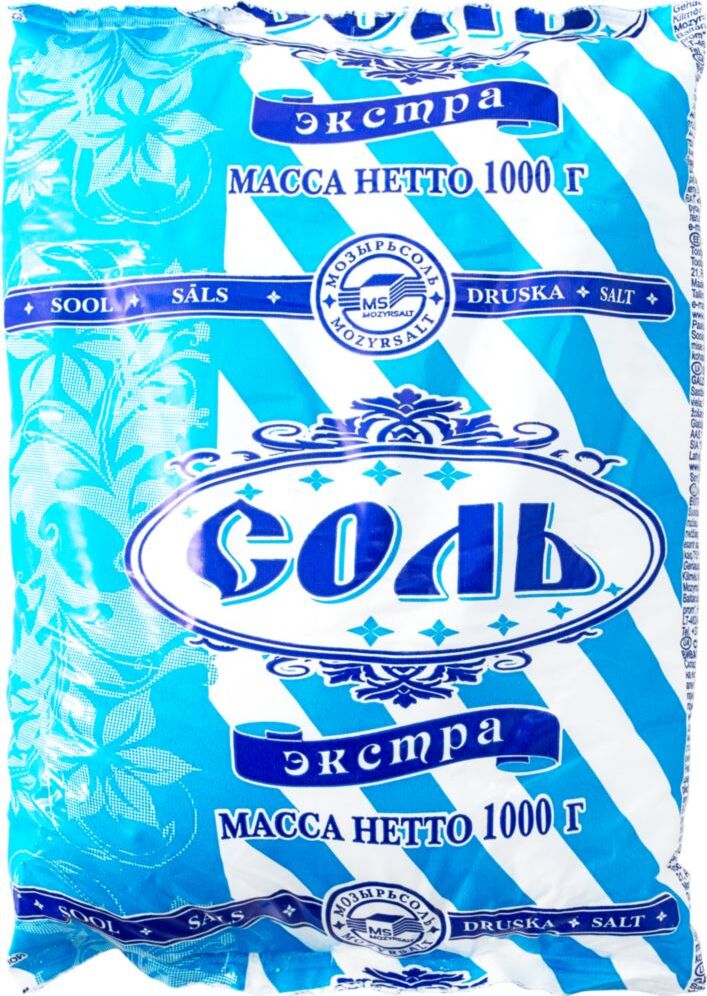 Соль Полесье Экстра, пищевая, 1 кг