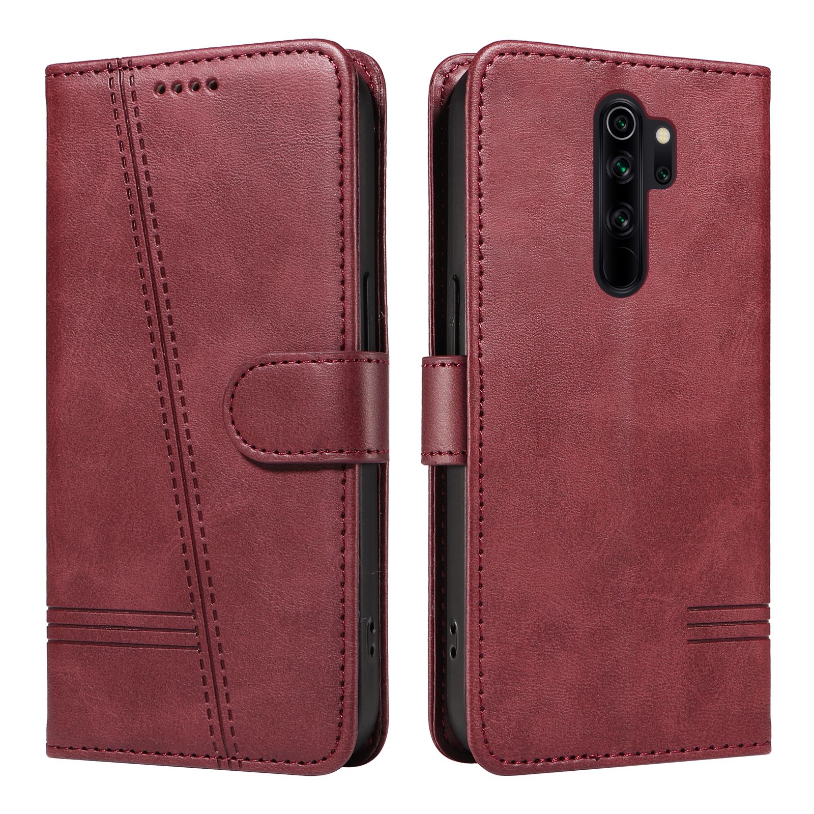 Кожаный чехол на Xiaomi Redmi Note 8 Pro (2015105, M1906G7I, M1906G7G ...