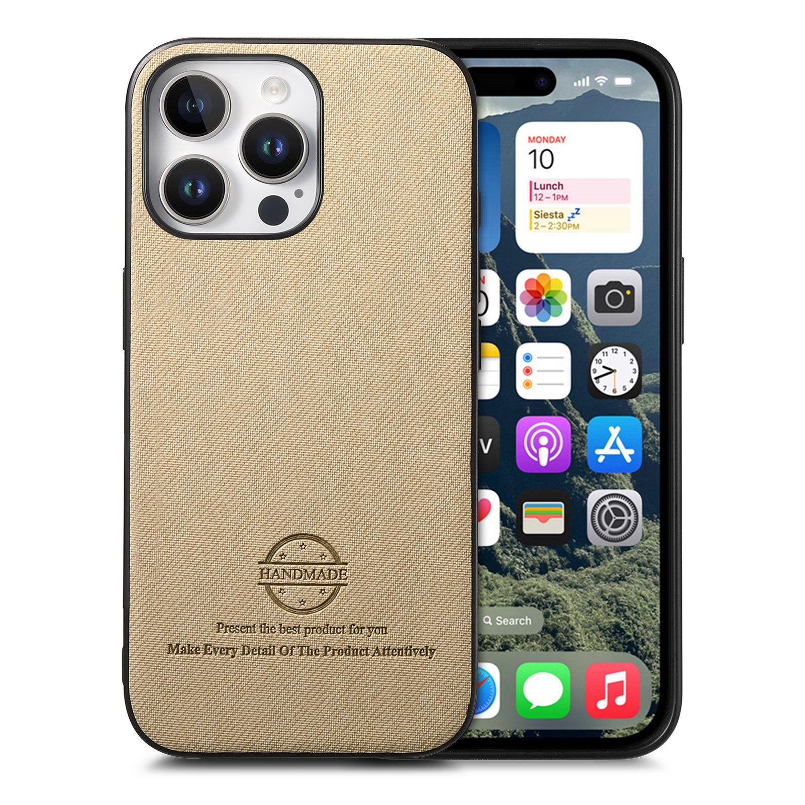 智能手机壳 用于 Apple iPhone 11 Pro Max, 热塑性聚氨酯, 卡其色