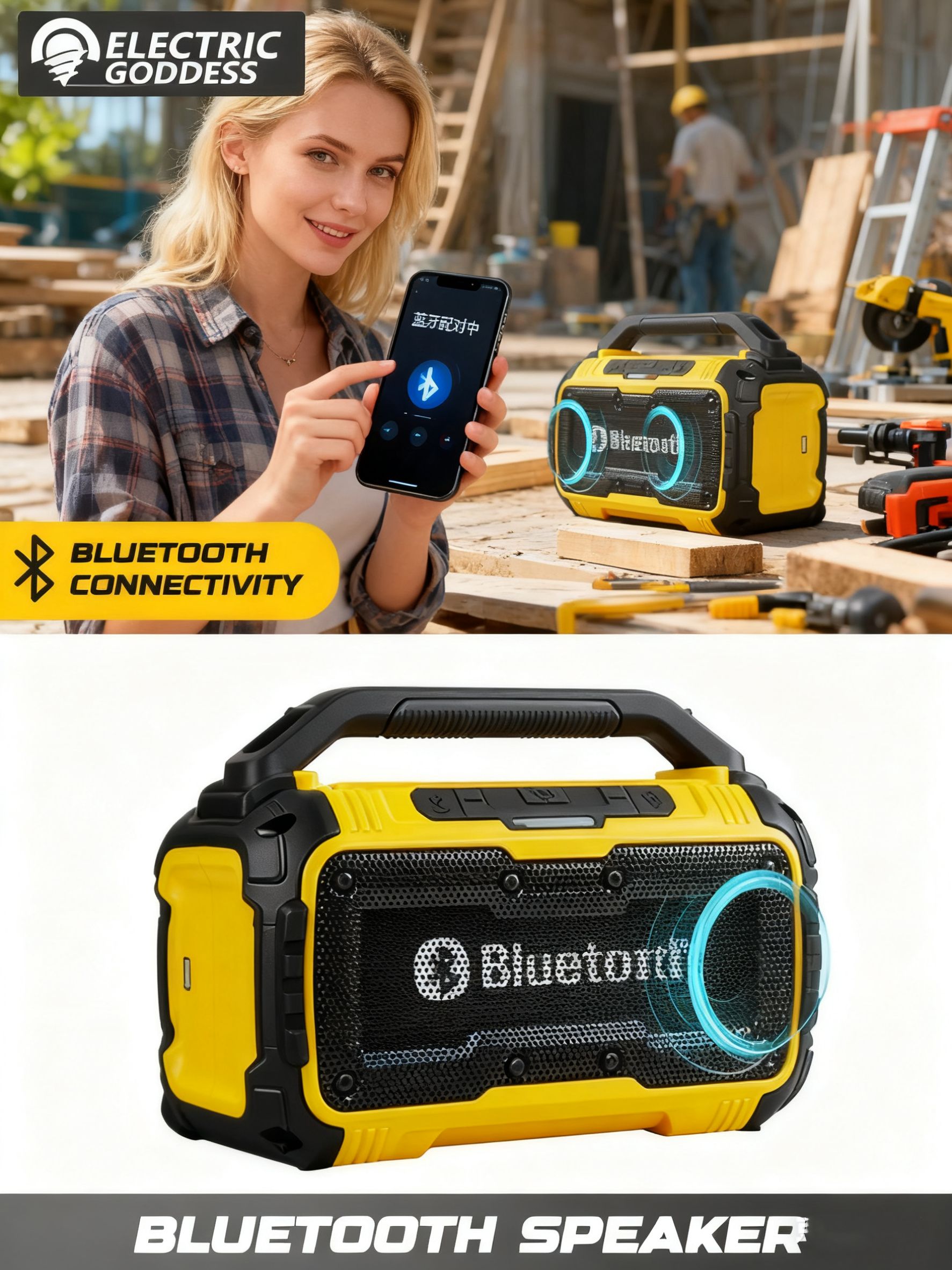 Аккумулятор,портативнаяаудиосистема,беспроводнойдинамикBluetooth