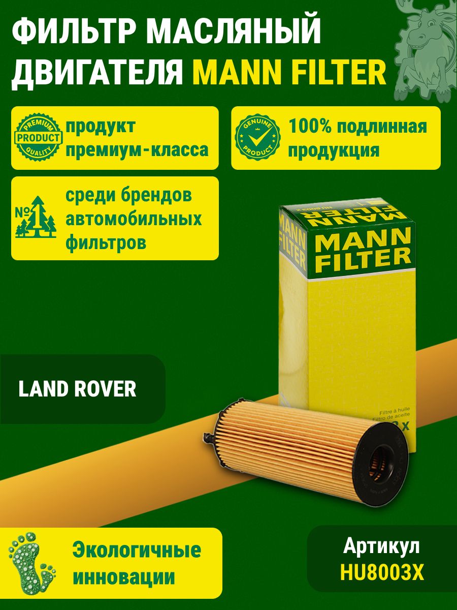 Фильтрующий элемент масляного фильтра Land Rover Range Rover III >06 3,6 TD