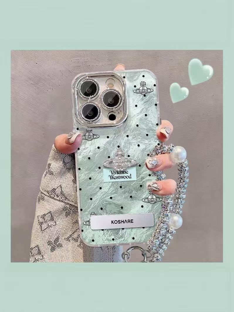 Vivienne Westwood 智能手机壳, 硅胶, 浅绿色