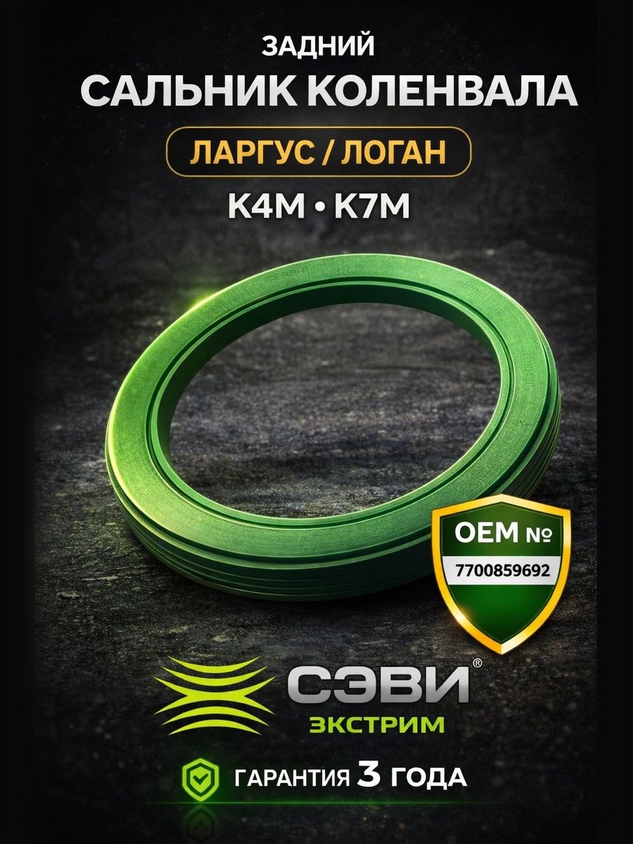 Сальник к/в задний 80-100-8 Ларгус 8-16V СЭВИ