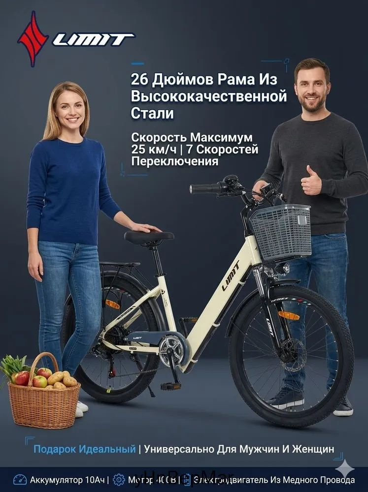 Электровелосипед 2025, 400 Вт #1
